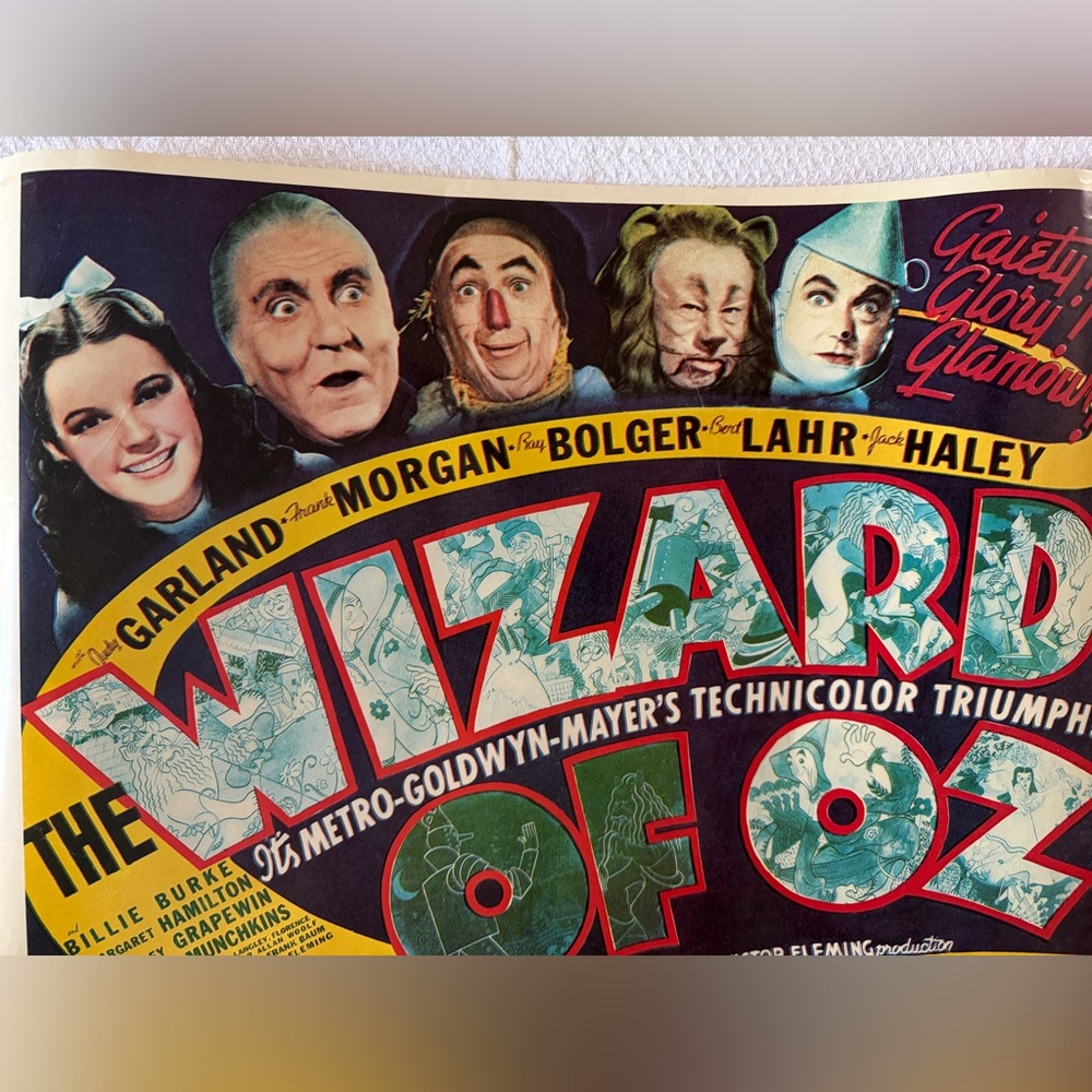 Wizard of Oz Movie Poster 27”x20”